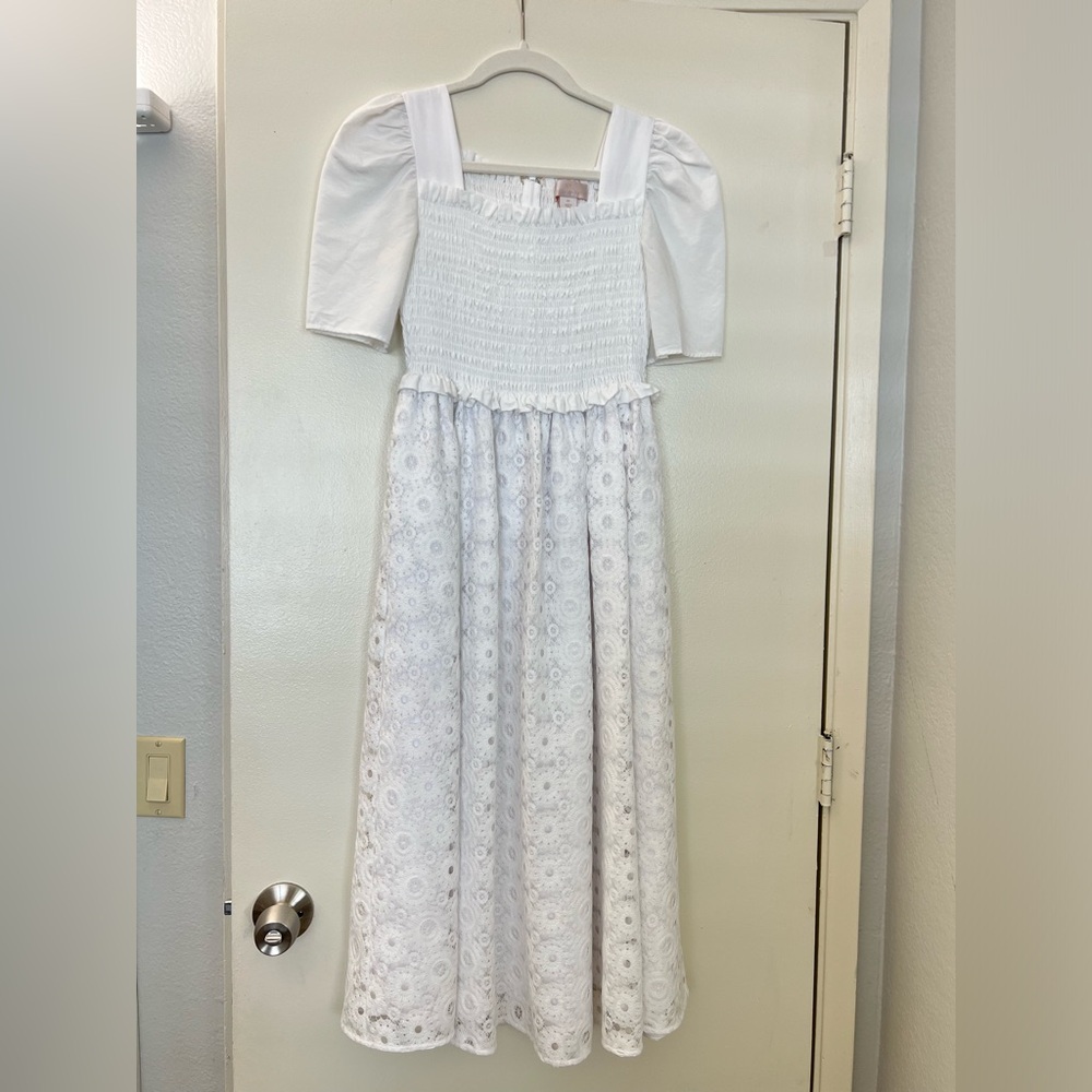 Rachel Parcell White Lace Dress XS
